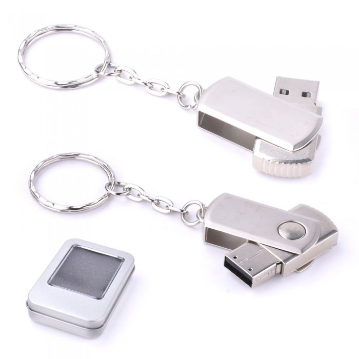 USB 3.0 Bellek 32 GB Döner Kapaklı Metal Anahtarlık